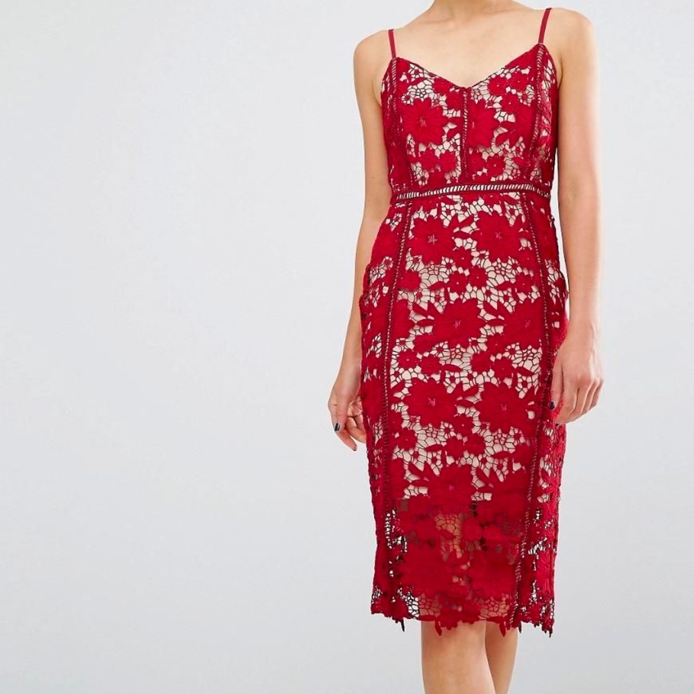 ASOS New Look Premium Bodycon Lace Dress